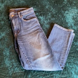Banana Republic high rise straight jeans